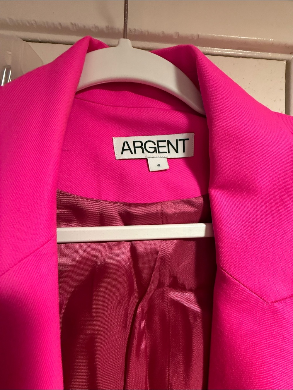 Argent Pink Women's Matching Blazer and Pants Suit - Picture 3 of 8